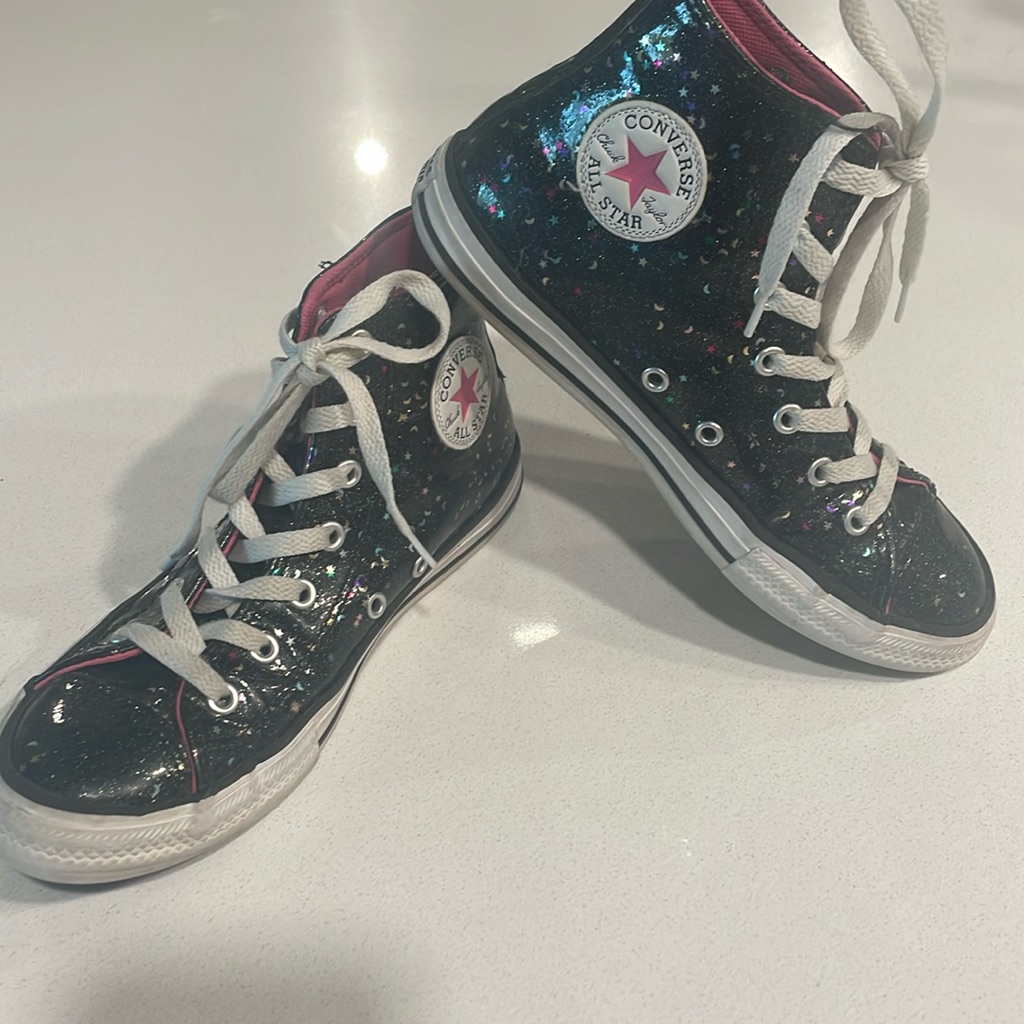 Converse Chuck Taylor All Star Galaxy High Top Sneakers Sz 3 Girls